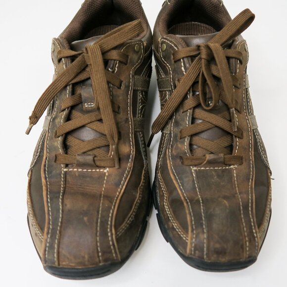Sketchers Memory Foam Brown Oxford Shoes display picture 3